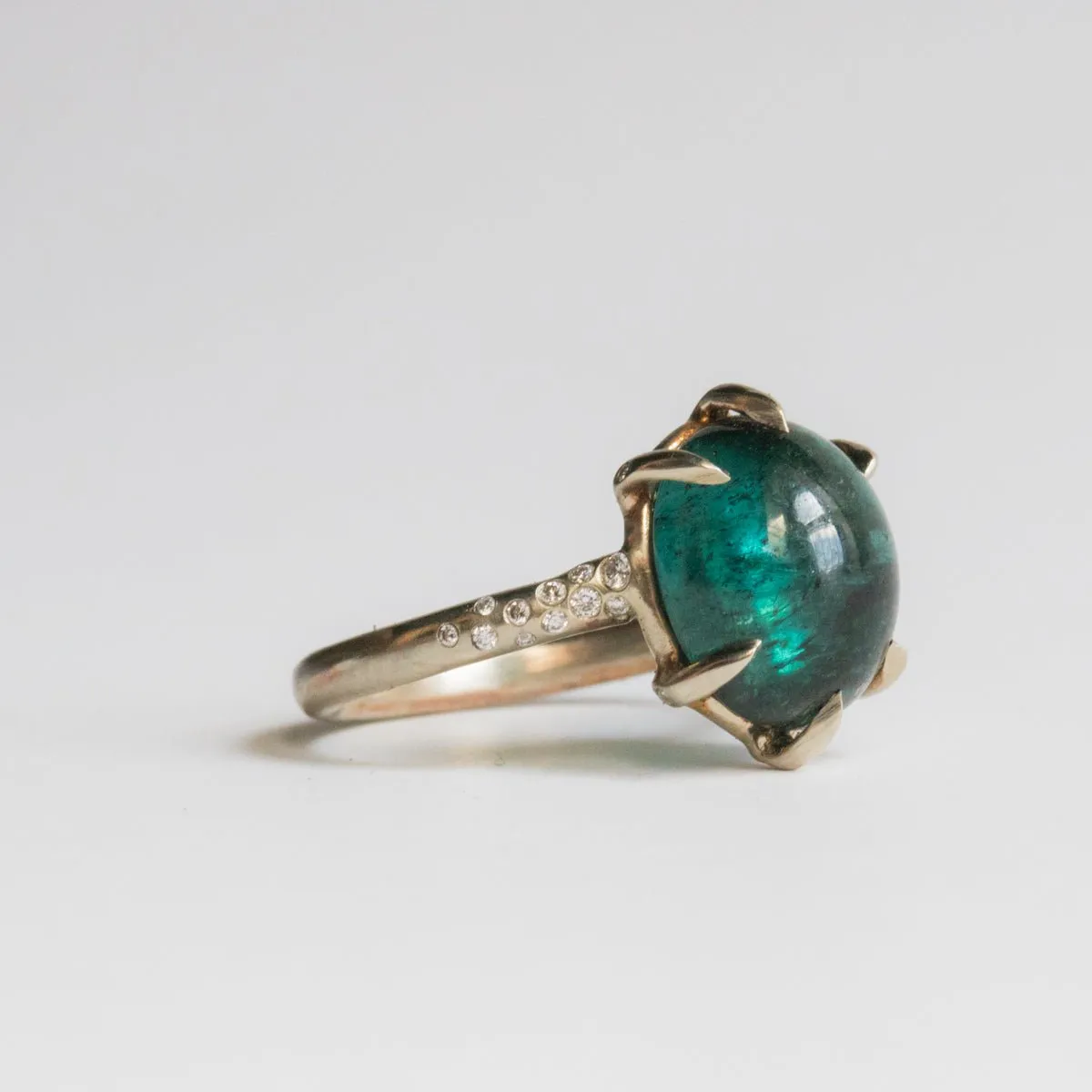 Boudica With Green Blue Tourmaline RIng