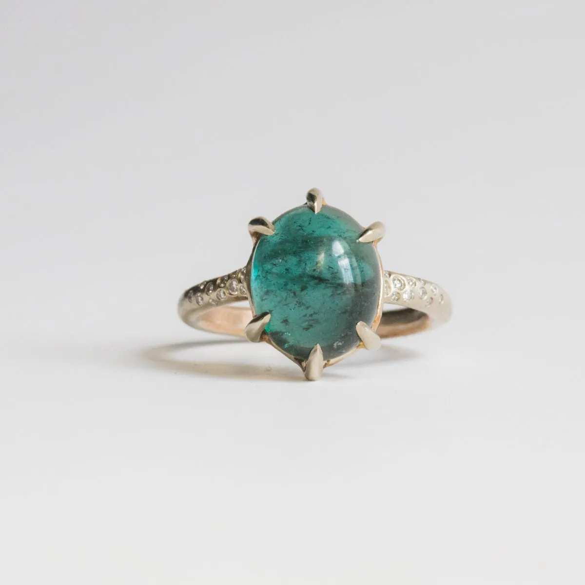 Boudica With Green Blue Tourmaline RIng