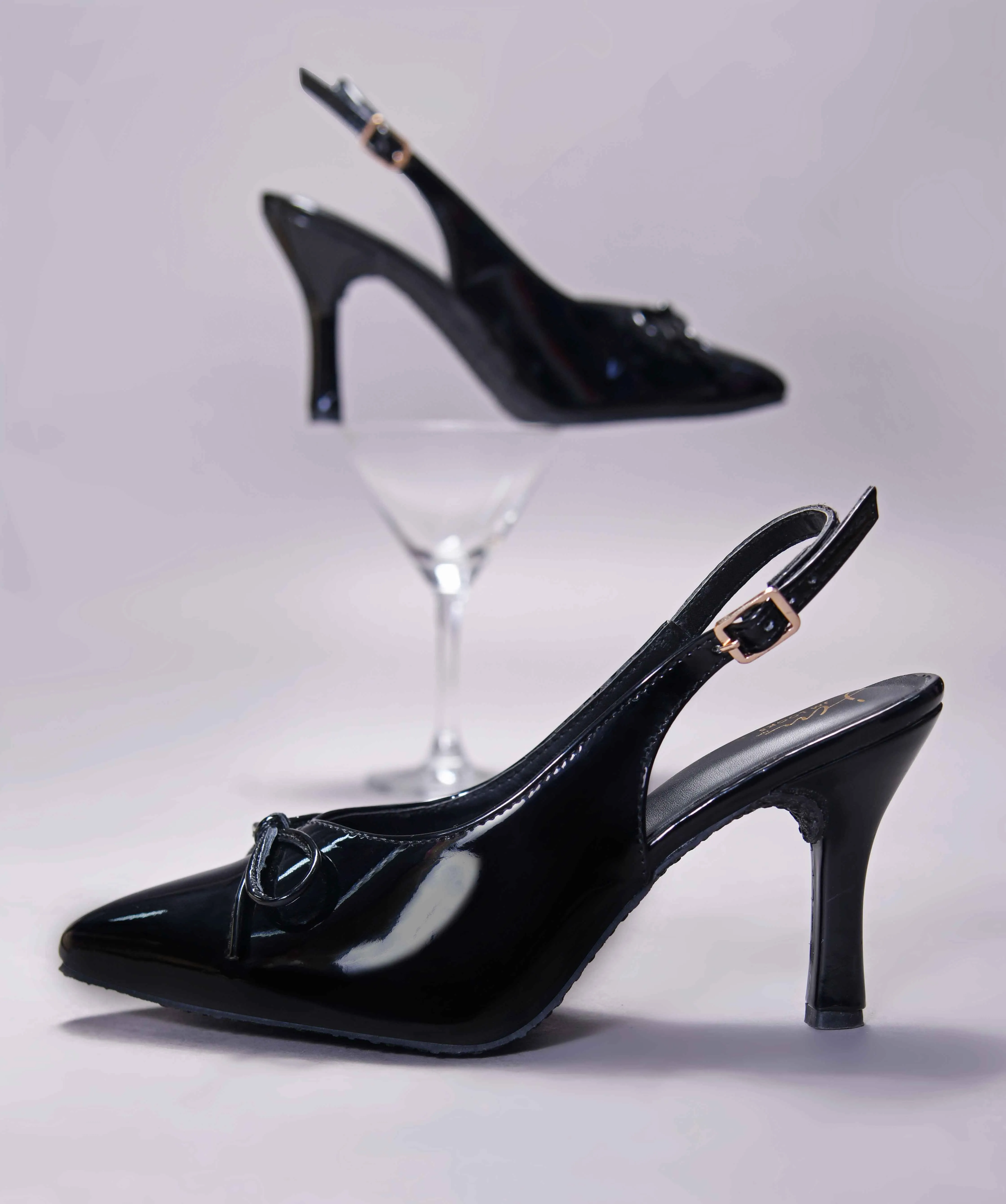 Bow Slingback Stiletto Heels