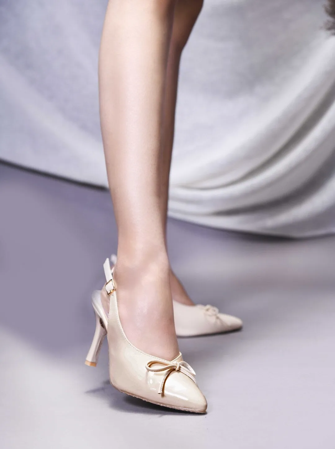 Bow Slingback Stiletto Heels