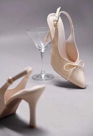 Bow Slingback Stiletto Heels