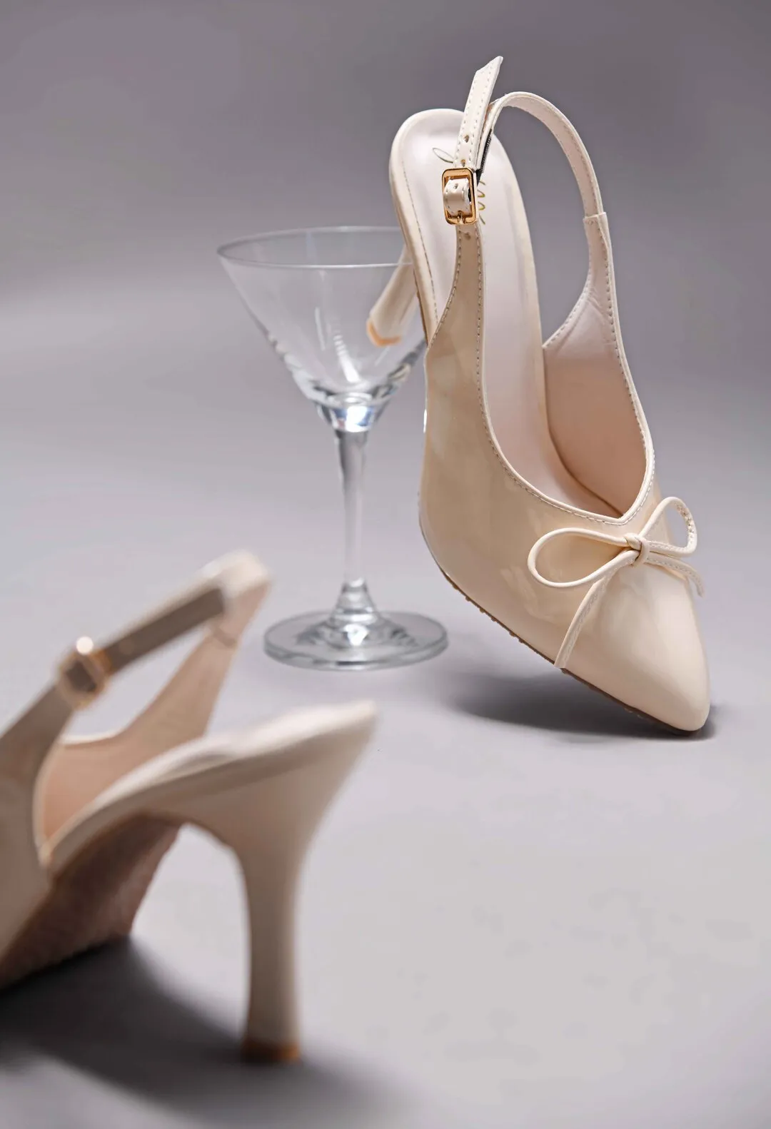 Bow Slingback Stiletto Heels