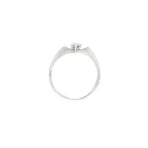 Brilliant Cut Diamond Ring - 14K White Gold