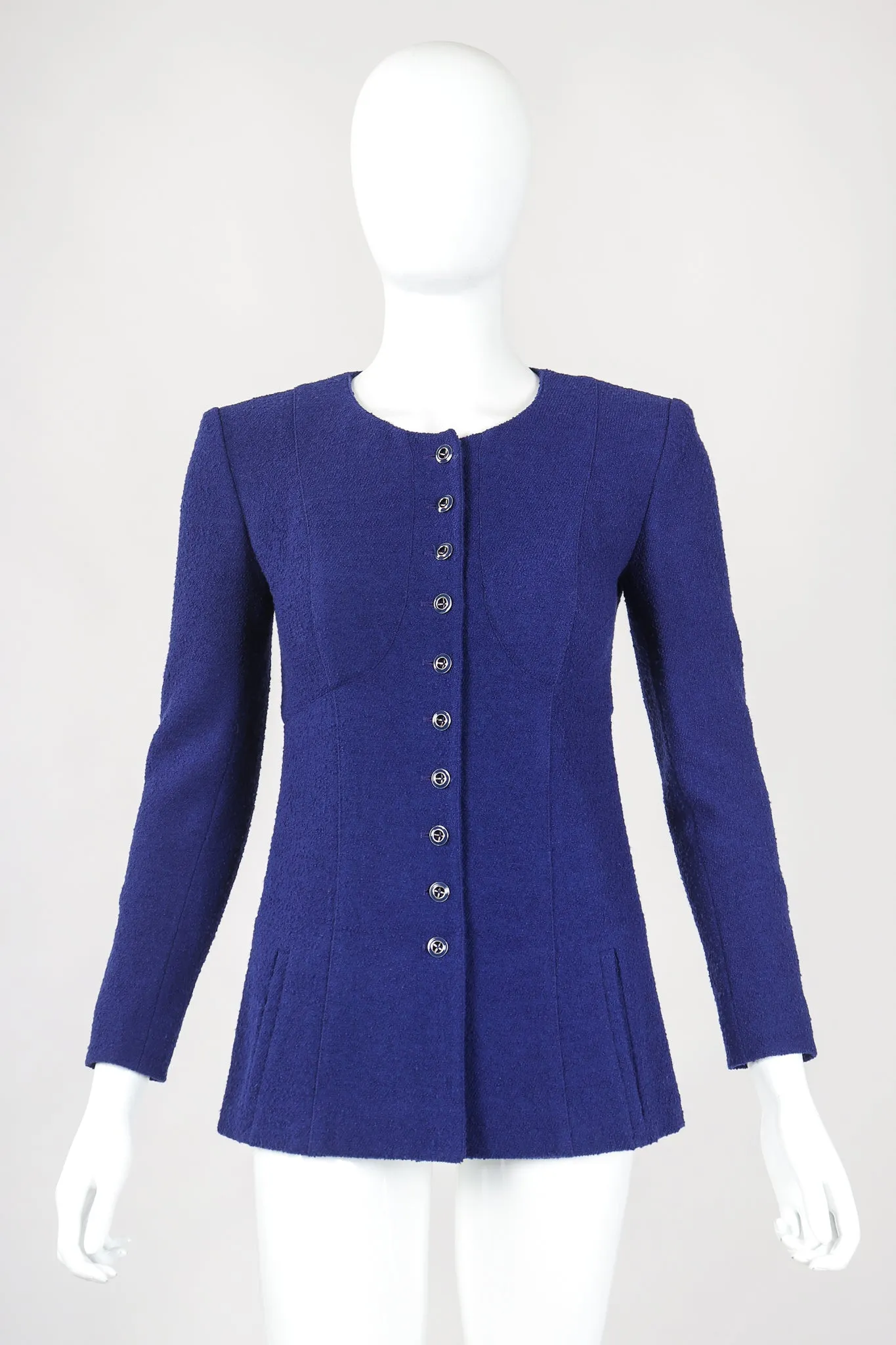 Bustier Bouclé Jacket & Skirt Suit