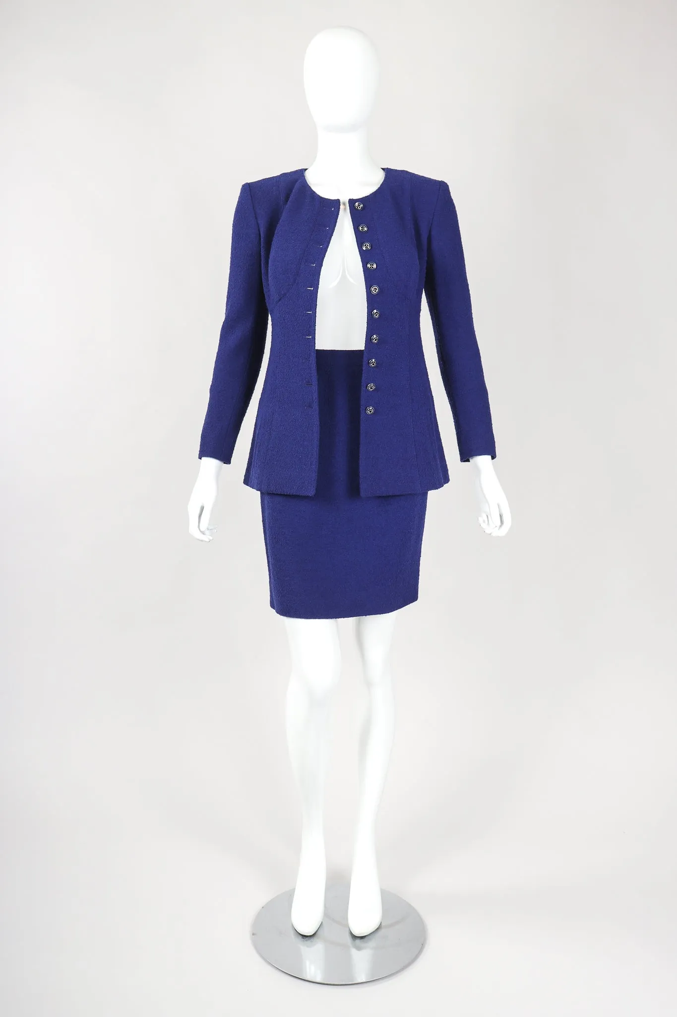 Bustier Bouclé Jacket & Skirt Suit