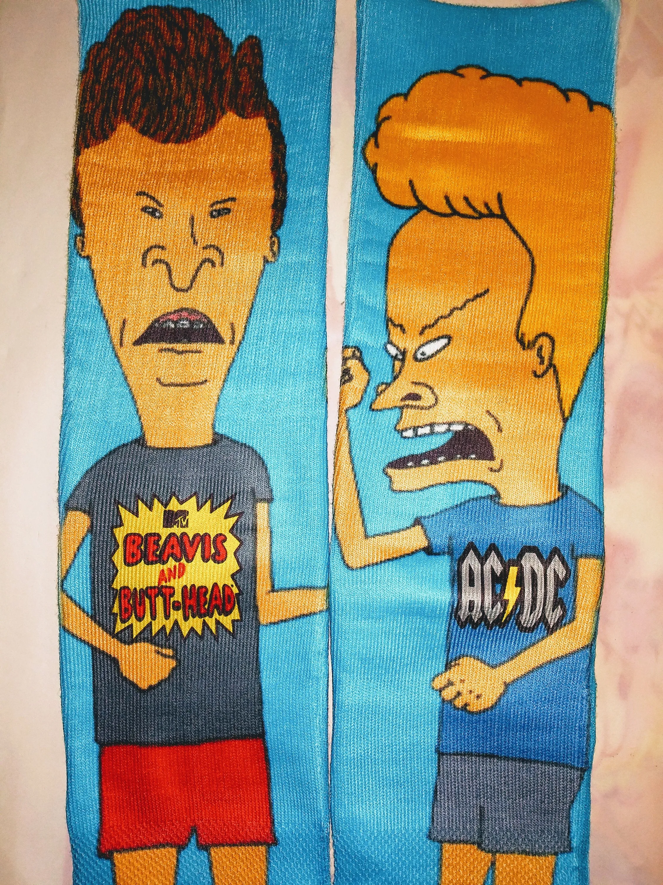 Butthead and Beavis custom socks