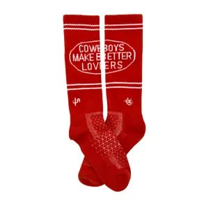 Cactus Alley-Cowboys Lover Red Performance Socks