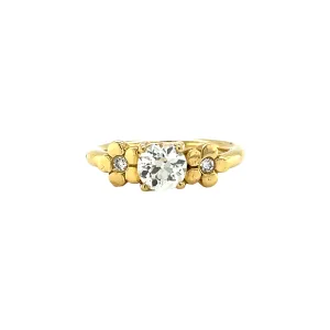 Cala Lily Ring in 18k Gold with Diamonds