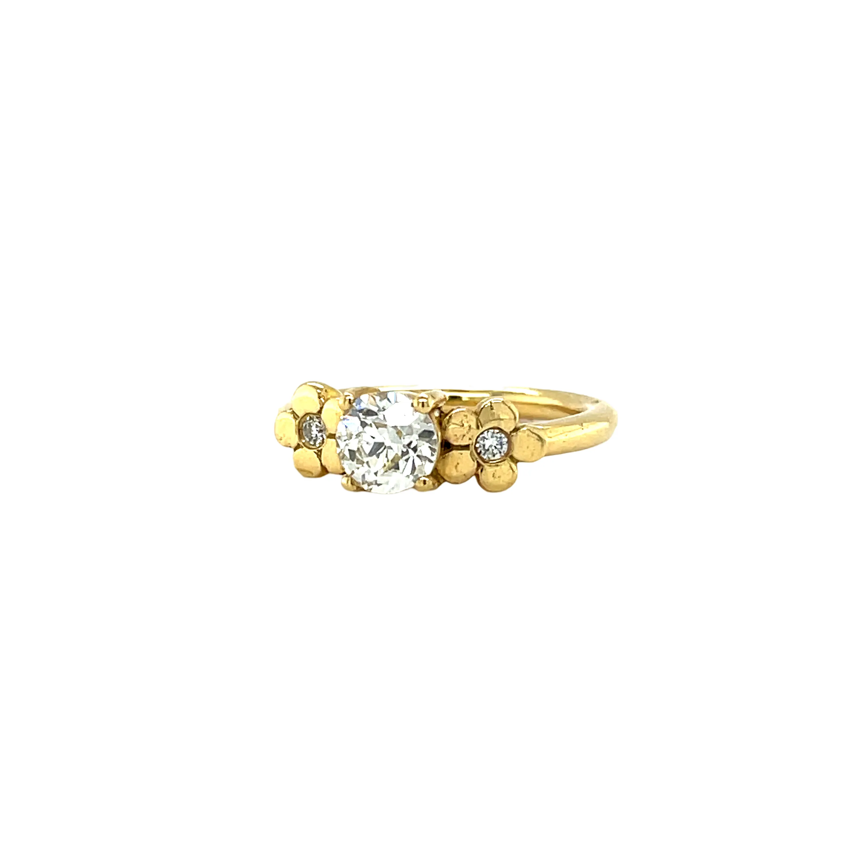 Cala Lily Ring in 18k Gold with Diamonds