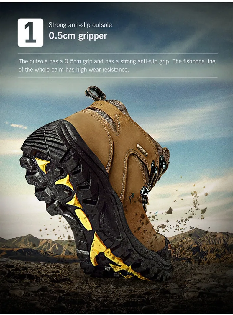 CAMEL Hommes Femmes High Top Chaussures de Randonnée 2019 Durable Imperméable Antidérapant En Plein Air Escalade Trekking Chaussures Militaire Tactique Bottes