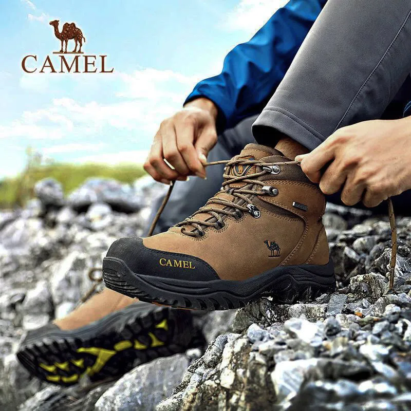 CAMEL Hommes Femmes High Top Chaussures de Randonnée 2019 Durable Imperméable Antidérapant En Plein Air Escalade Trekking Chaussures Militaire Tactique Bottes