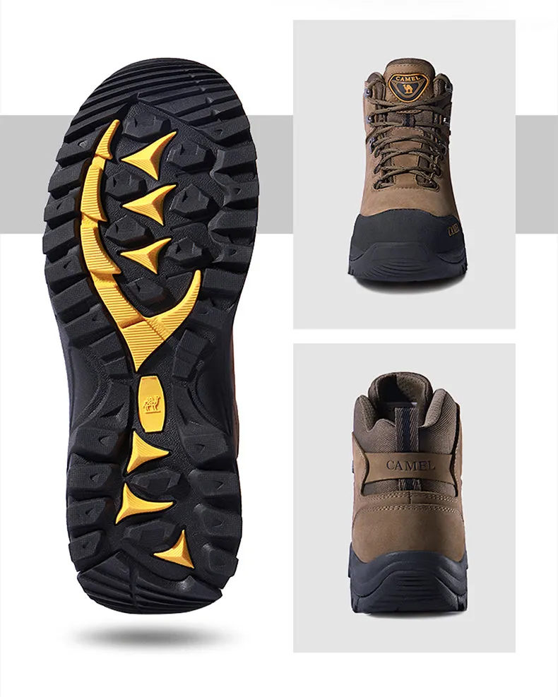 CAMEL Hommes Femmes High Top Chaussures de Randonnée 2019 Durable Imperméable Antidérapant En Plein Air Escalade Trekking Chaussures Militaire Tactique Bottes