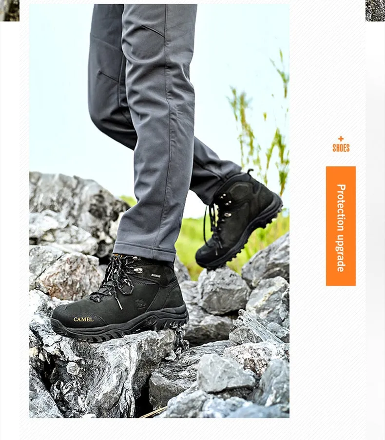 CAMEL Hommes Femmes High Top Chaussures de Randonnée 2019 Durable Imperméable Antidérapant En Plein Air Escalade Trekking Chaussures Militaire Tactique Bottes
