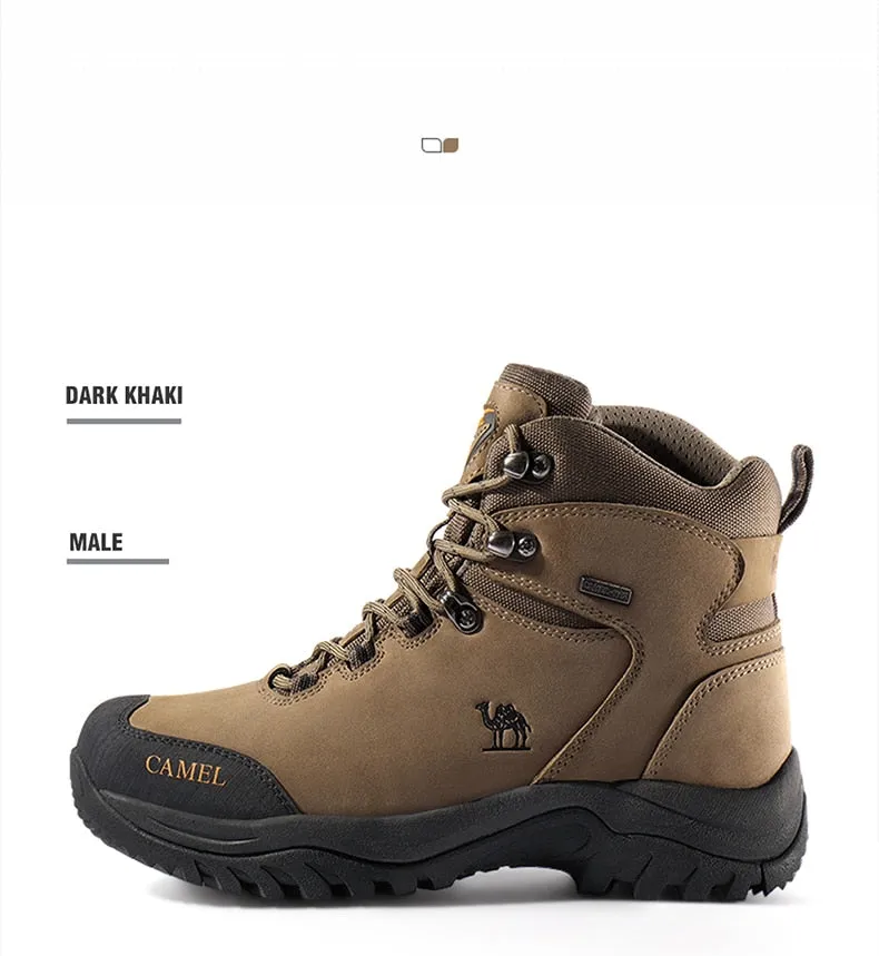 CAMEL Hommes Femmes High Top Chaussures de Randonnée 2019 Durable Imperméable Antidérapant En Plein Air Escalade Trekking Chaussures Militaire Tactique Bottes