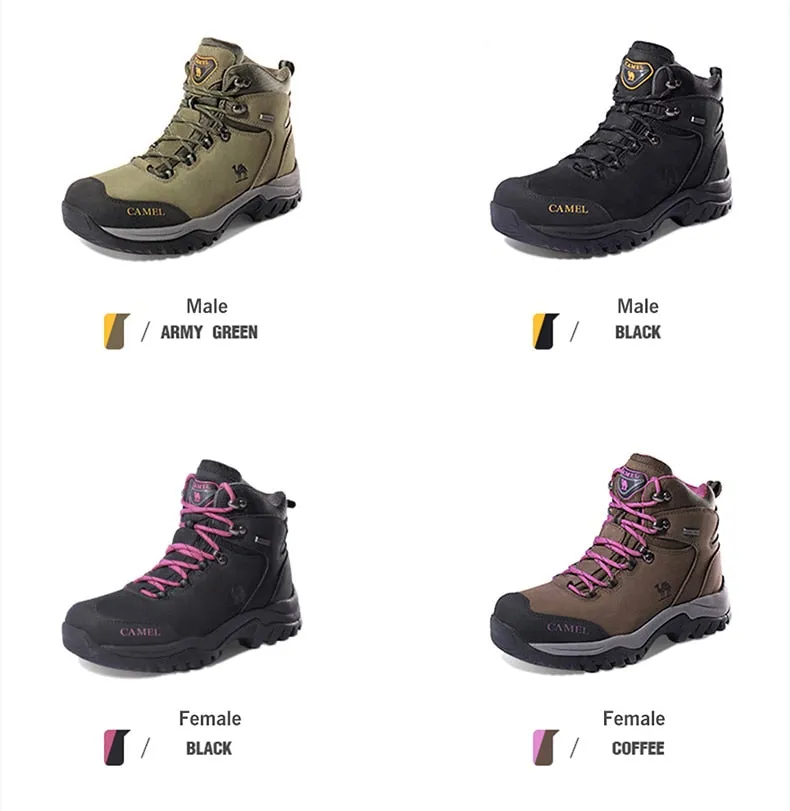 CAMEL Hommes Femmes High Top Chaussures de Randonnée 2019 Durable Imperméable Antidérapant En Plein Air Escalade Trekking Chaussures Militaire Tactique Bottes
