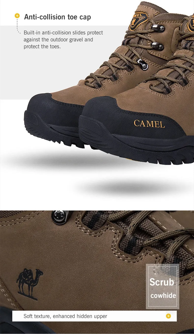 CAMEL Hommes Femmes High Top Chaussures de Randonnée 2019 Durable Imperméable Antidérapant En Plein Air Escalade Trekking Chaussures Militaire Tactique Bottes