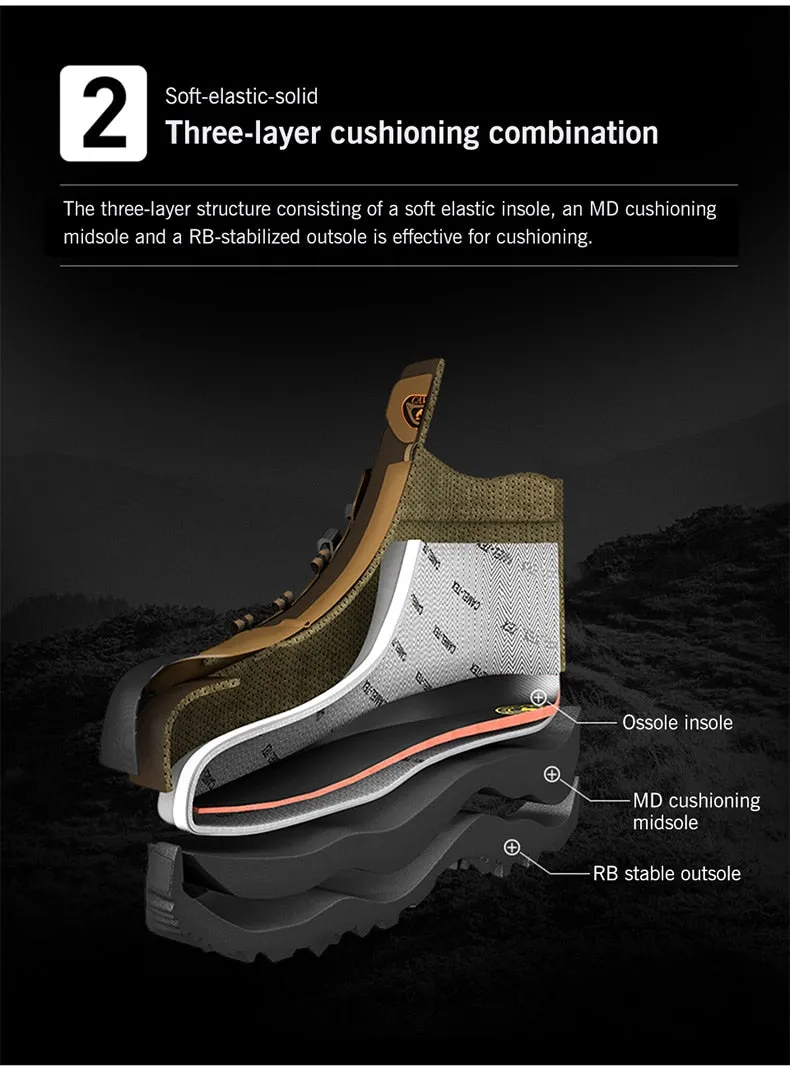 CAMEL Hommes Femmes High Top Chaussures de Randonnée 2019 Durable Imperméable Antidérapant En Plein Air Escalade Trekking Chaussures Militaire Tactique Bottes