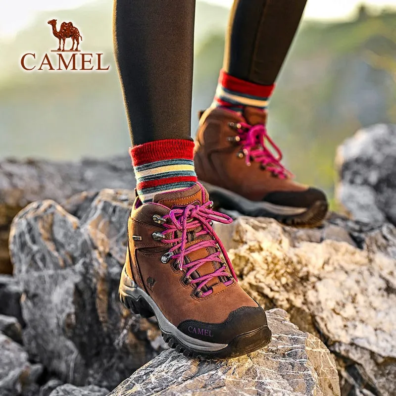 CAMEL Hommes Femmes High Top Chaussures de Randonnée 2019 Durable Imperméable Antidérapant En Plein Air Escalade Trekking Chaussures Militaire Tactique Bottes