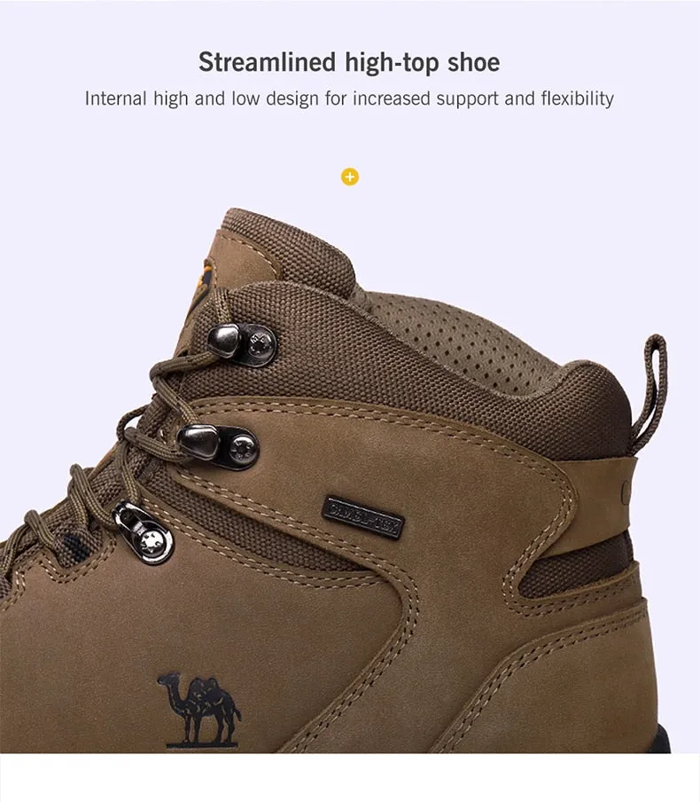 CAMEL Hommes Femmes High Top Chaussures de Randonnée 2019 Durable Imperméable Antidérapant En Plein Air Escalade Trekking Chaussures Militaire Tactique Bottes