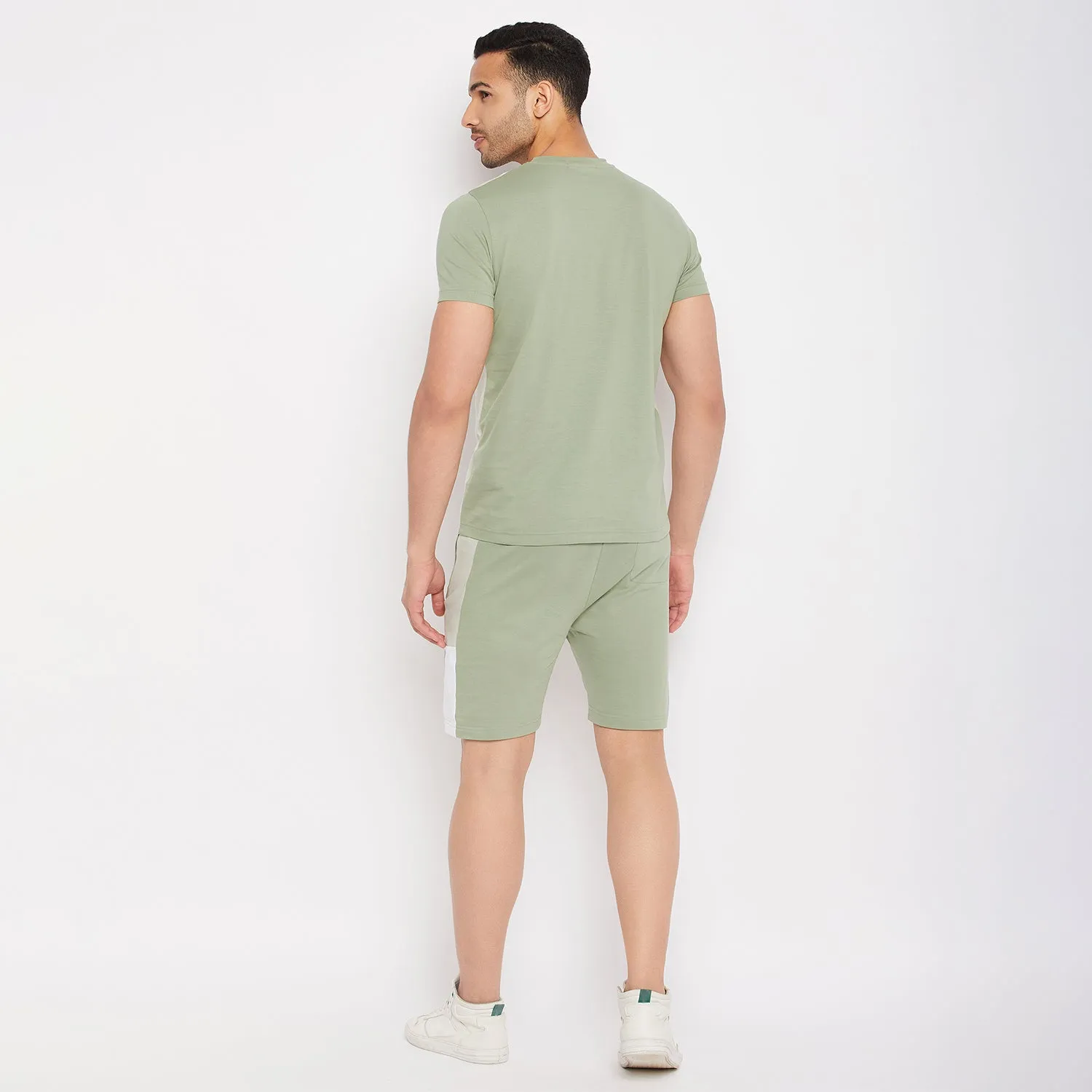 Camla Barcelona Green Cotton Printed  Co-Ord Set