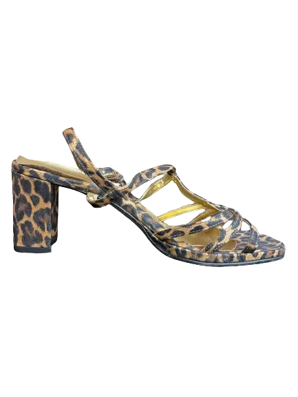Canda Leopard Print Strappy Heels