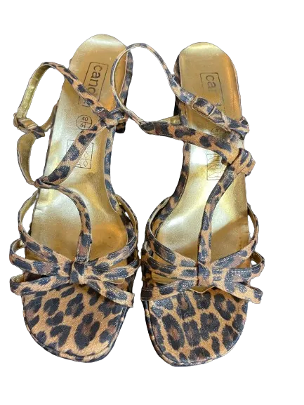 Canda Leopard Print Strappy Heels