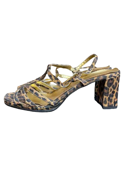 Canda Leopard Print Strappy Heels