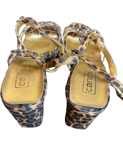 Canda Leopard Print Strappy Heels