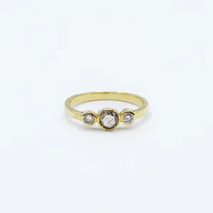 Champagne Diamonds on a Golden Band