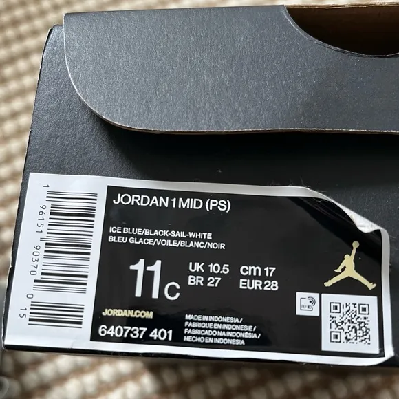 Child Jordan sneakers