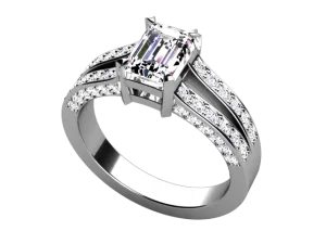 Christopher Michael Split Shank Engagement Ring