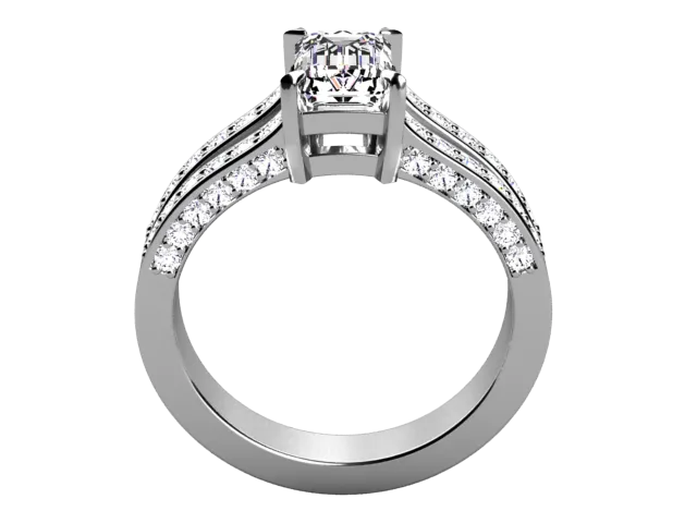 Christopher Michael Split Shank Engagement Ring