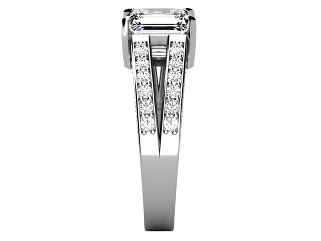 Christopher Michael Split Shank Engagement Ring