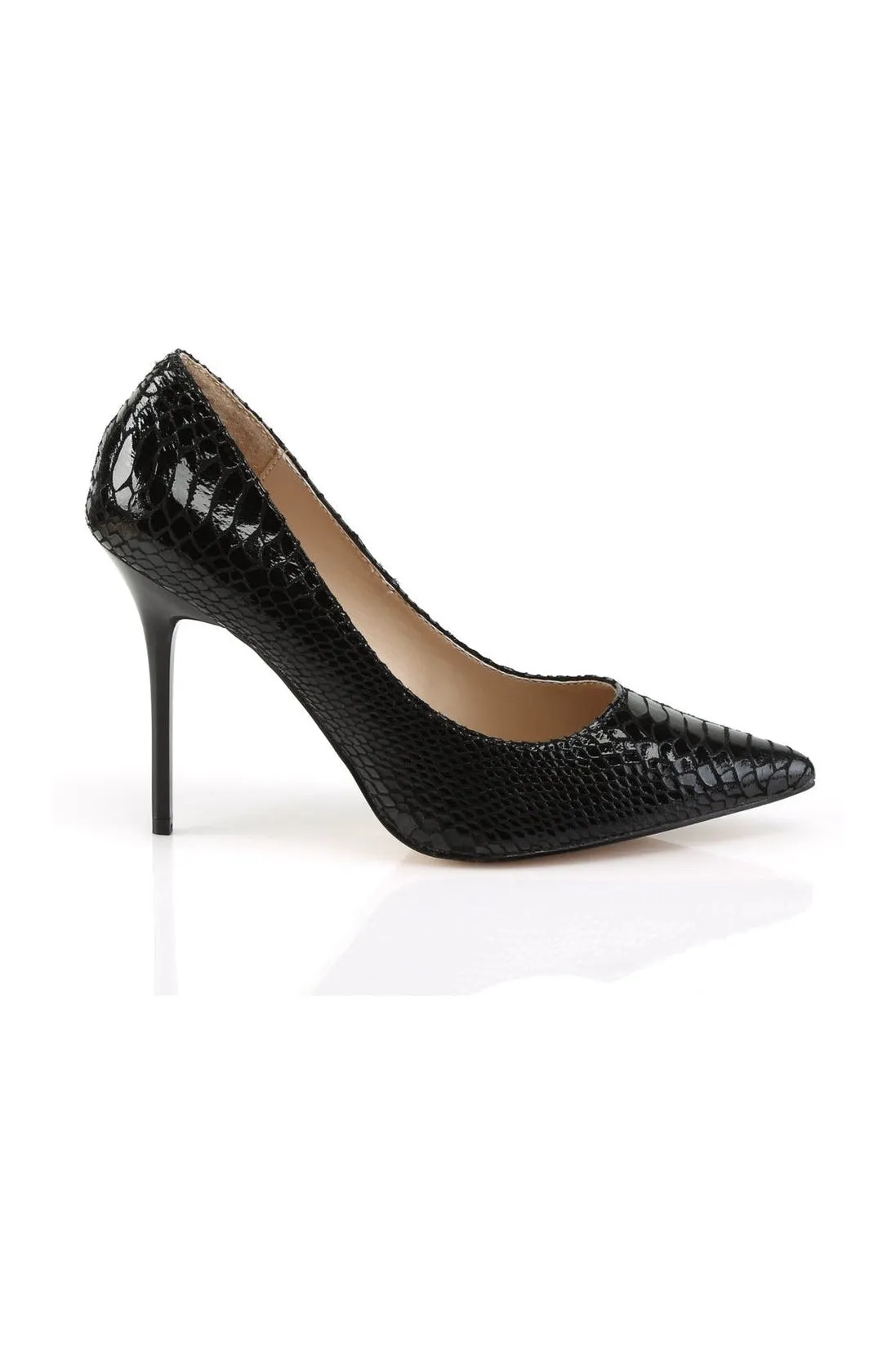 CLASSIQUE-20SP Pump  | Black Genuine Leather