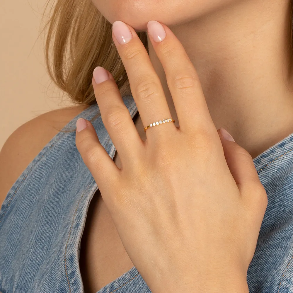 Colored CZ Ring