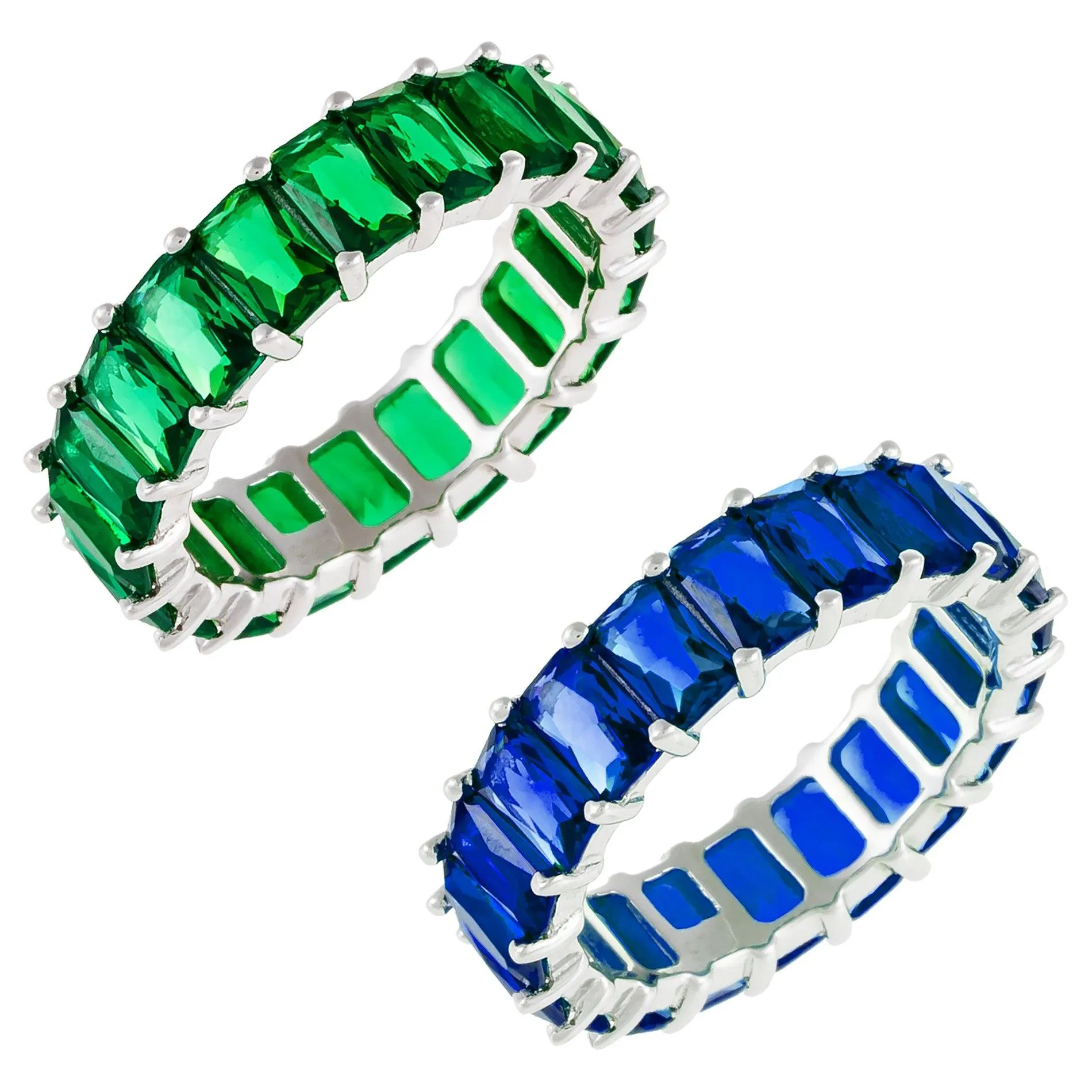 Colored Eternity Band Combo Set