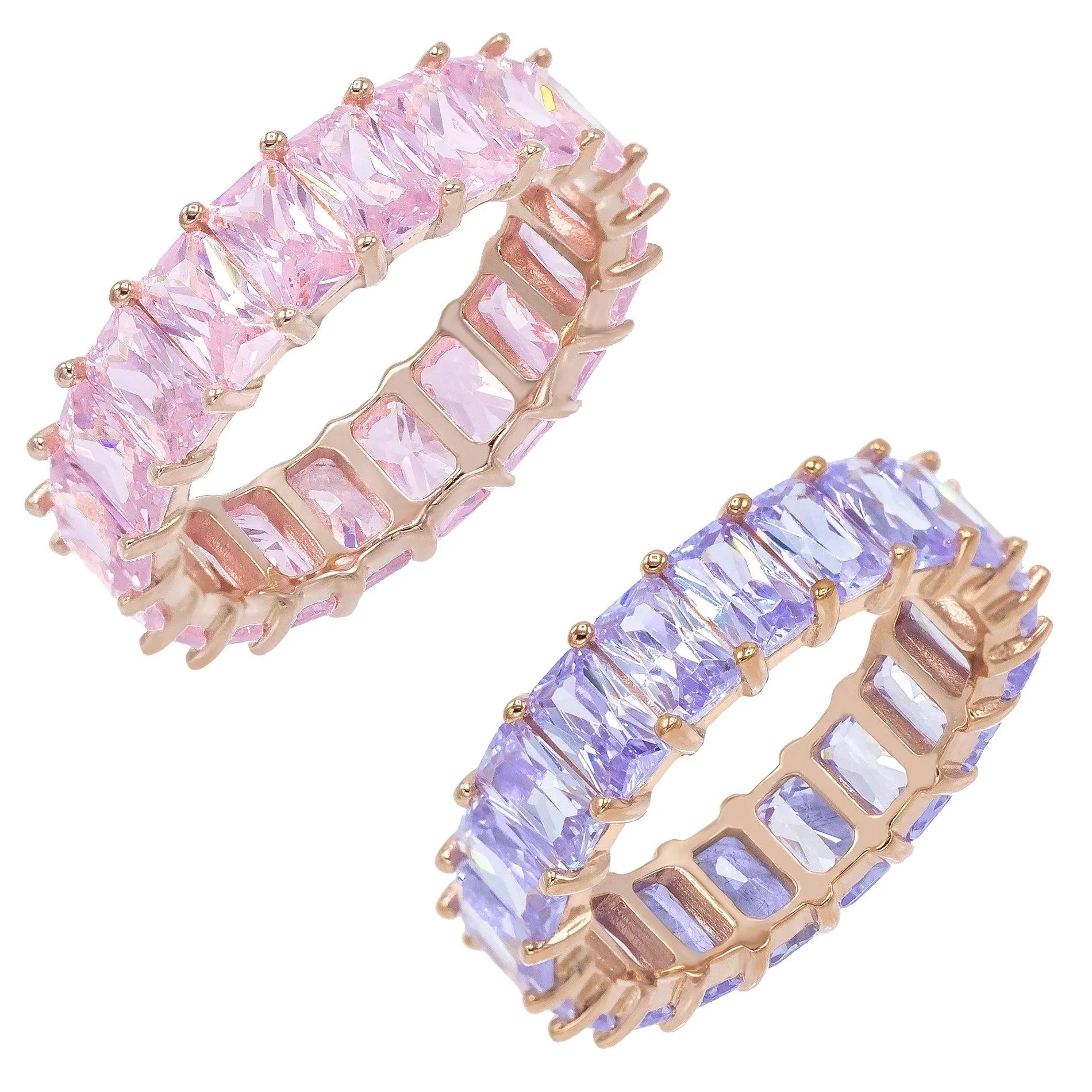 Colored Eternity Band Combo Set