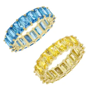 Colored Eternity Band Combo Set