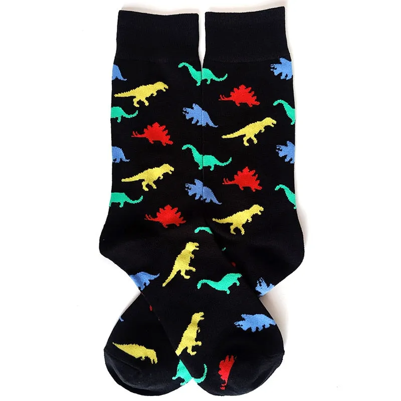 'Colorful Dinosaur' Crew Socks