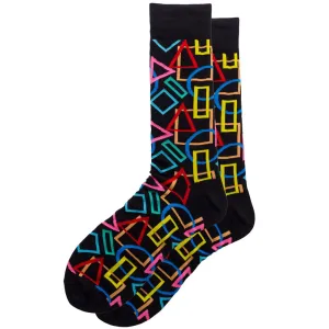 'Colorful Shapes' Crew Socks