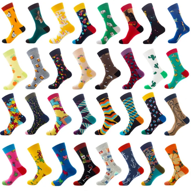 'Colorful Shapes' Crew Socks