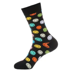 'Colorful Smiley Face' Crew Socks