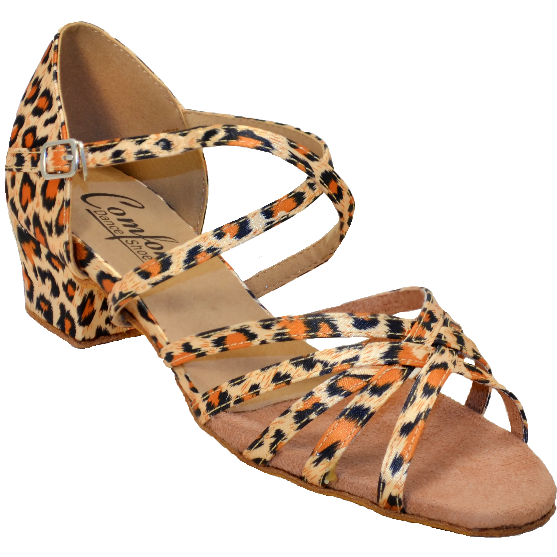 Comfort Strappy - Cheetah Satin