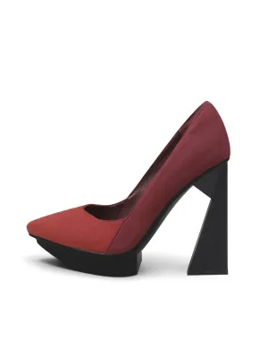 Copeland Leather Heel Pump - Claret