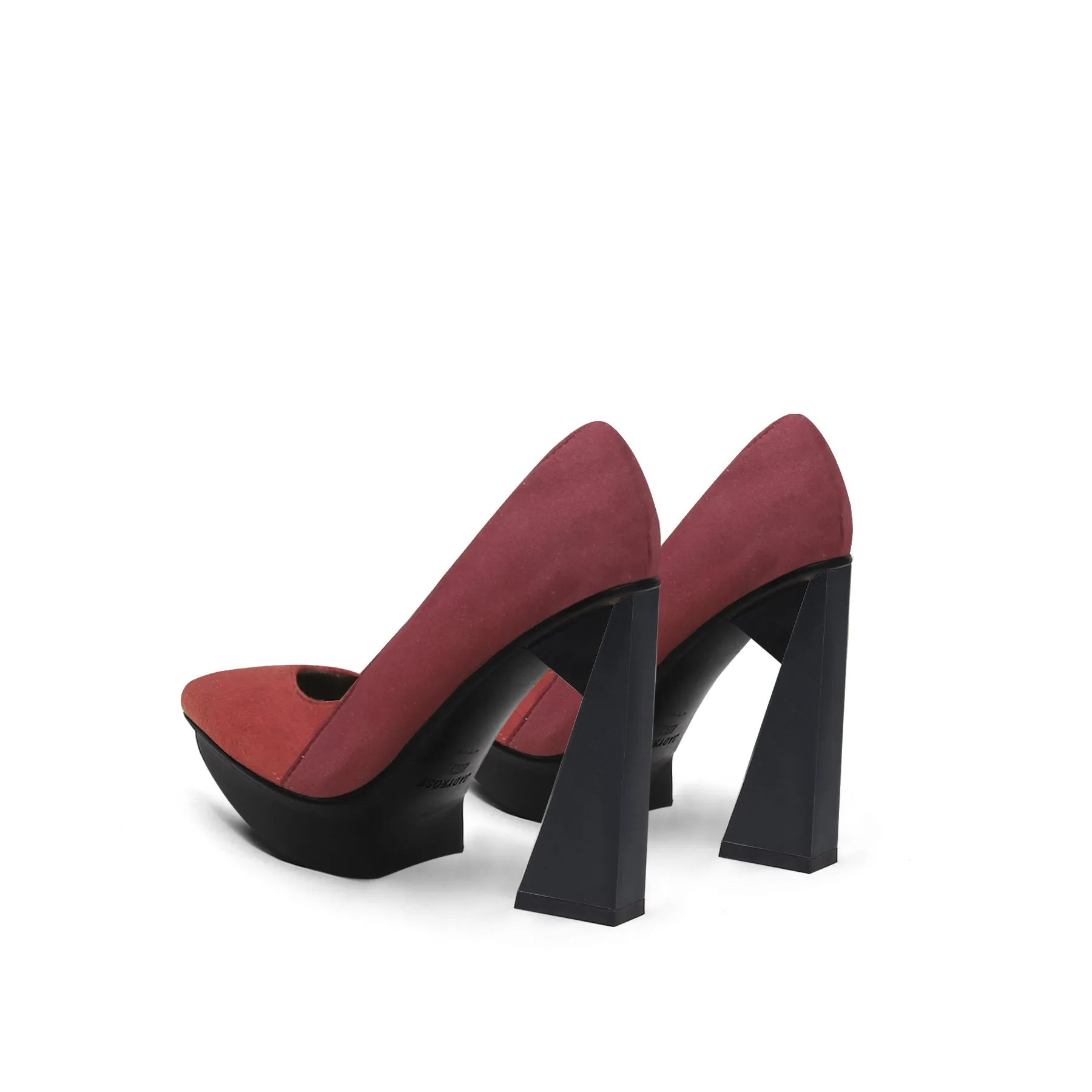Copeland Leather Heel Pump - Claret