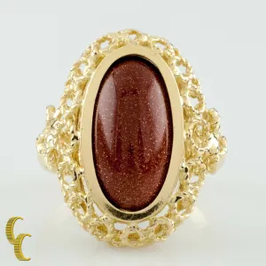 Corletto 18K Yellow Gold Goldstone Ring