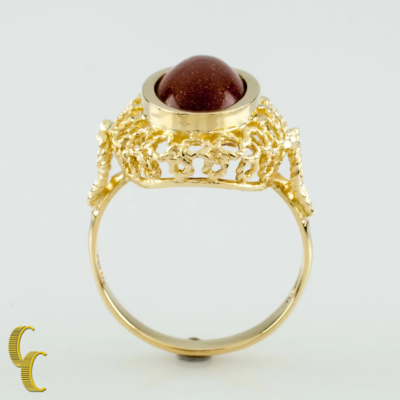 Corletto 18K Yellow Gold Goldstone Ring