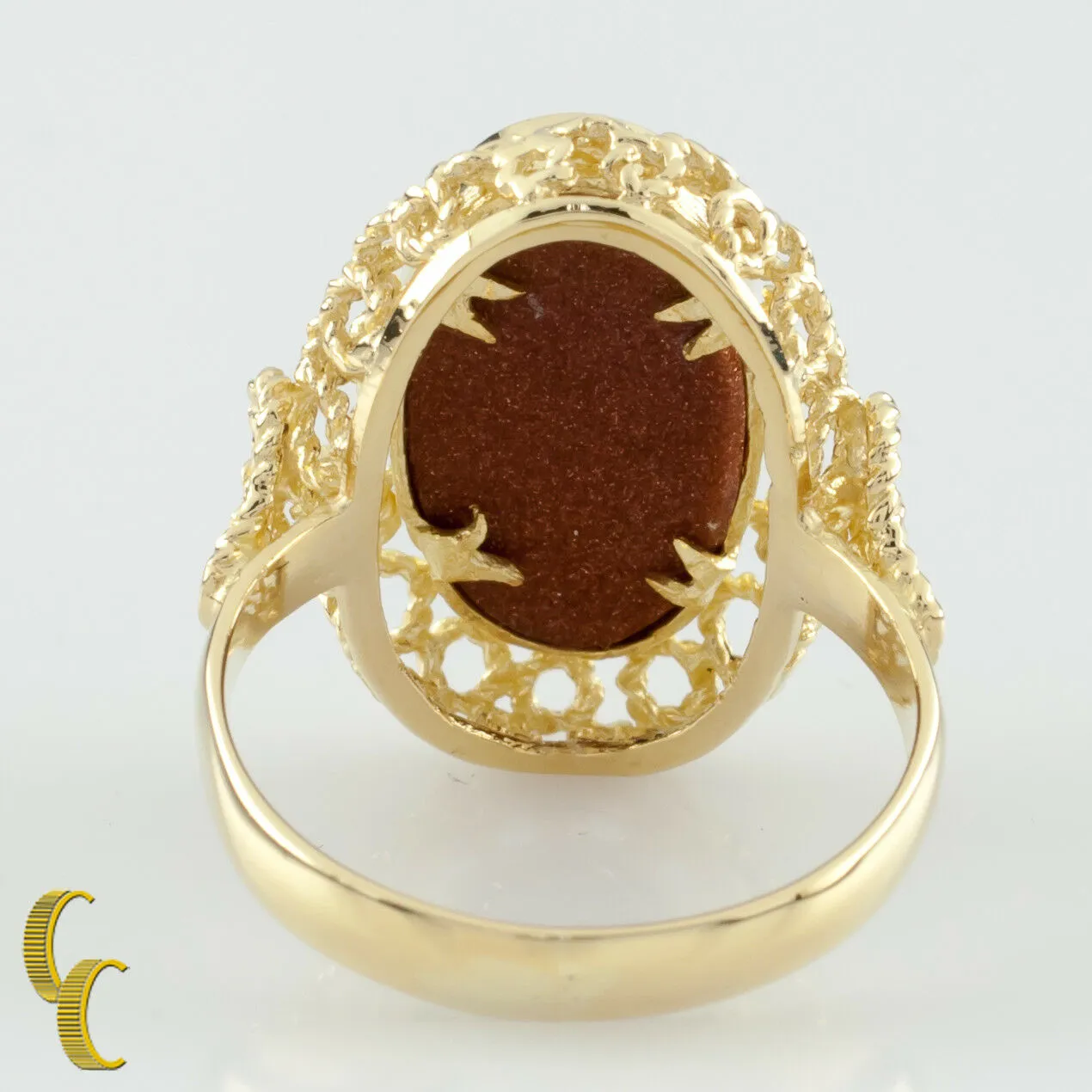 Corletto 18K Yellow Gold Goldstone Ring