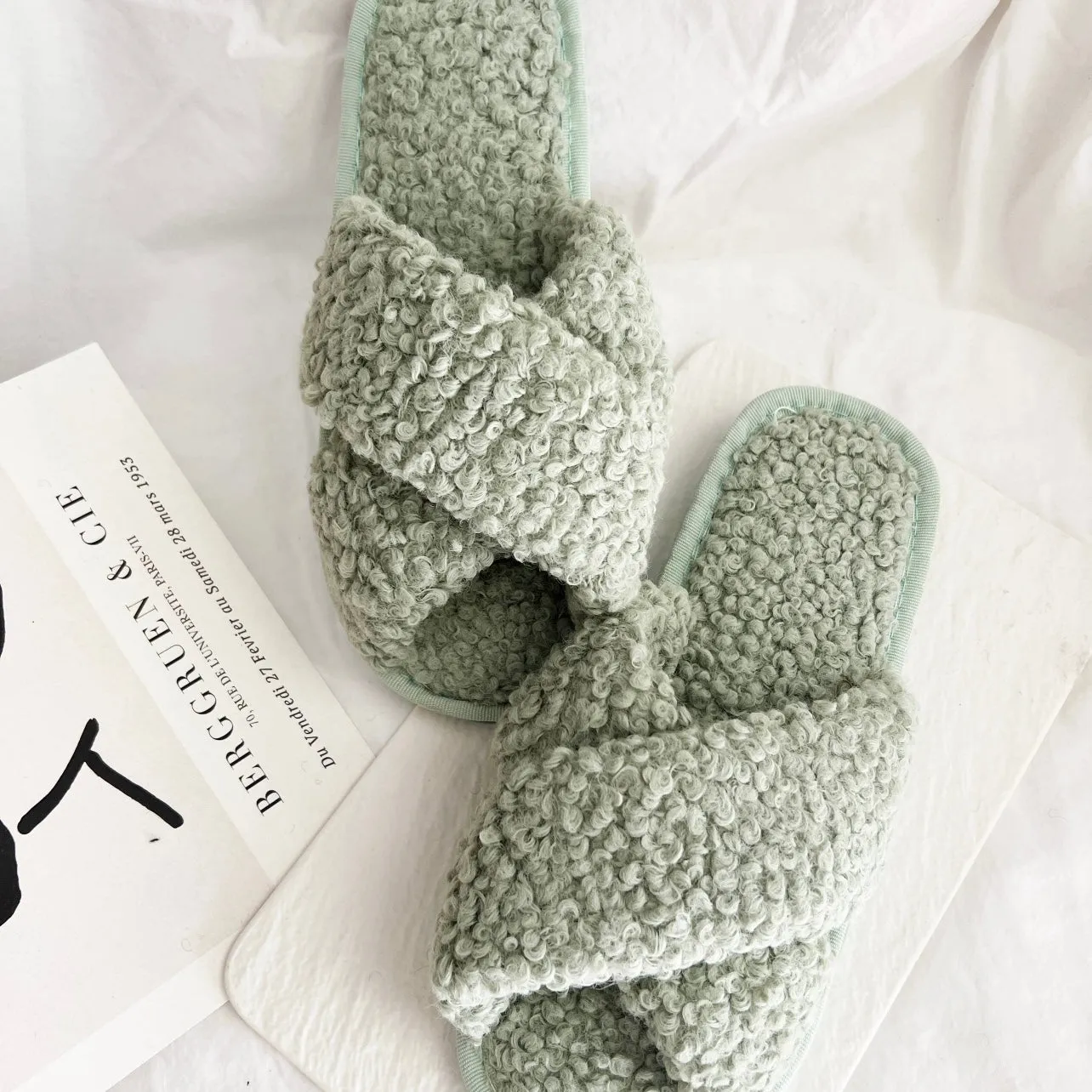 Cozy Sherpa Slippers - LAST ONE