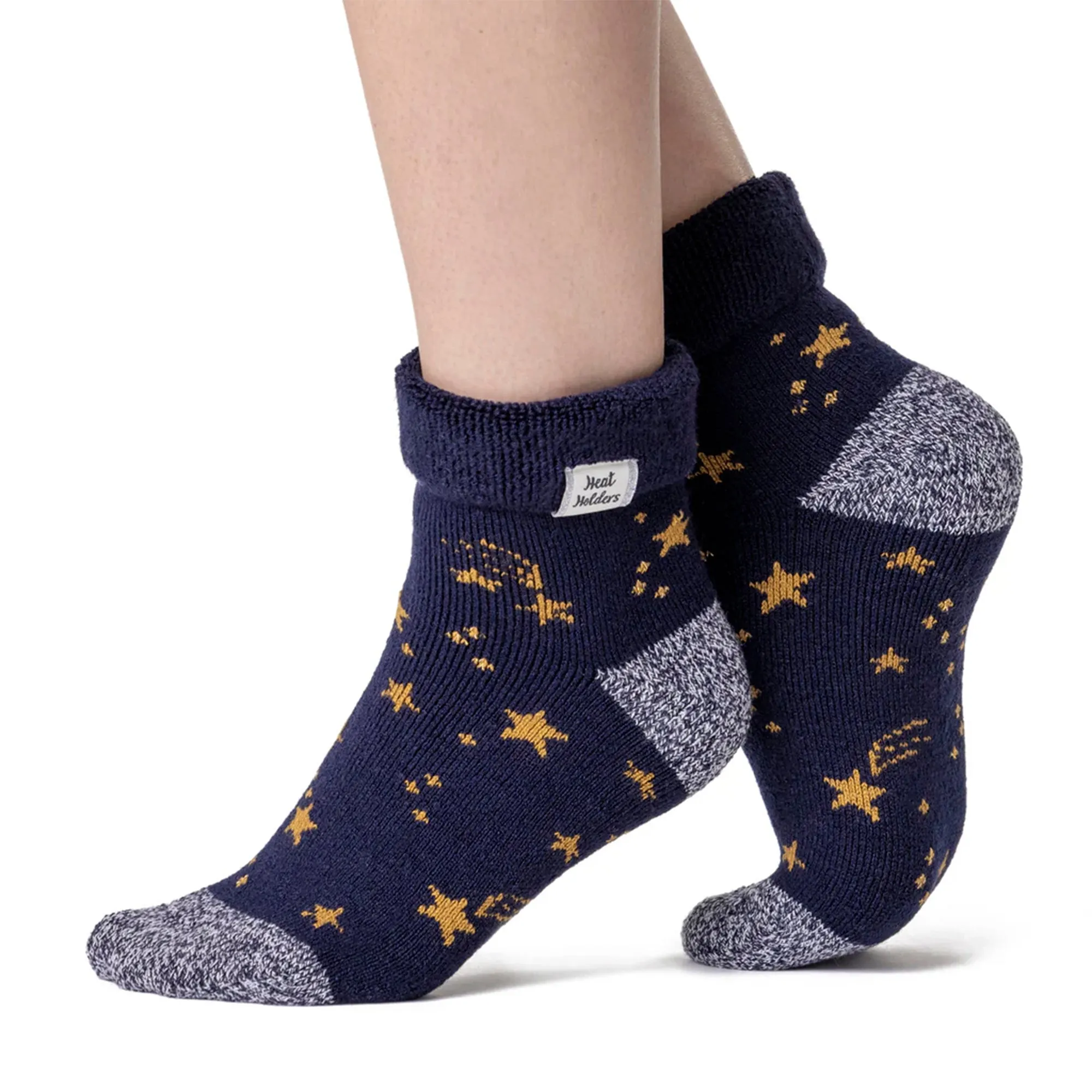 Cozy Turn-Over Cuff Lounge Socks | Warm Winter Socks for Women
